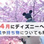 4月のディズニーはどんな服装が適切？雨の日の服装や持ち物についても解説